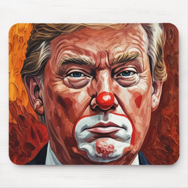 donald trump clown mouse pad (Front)