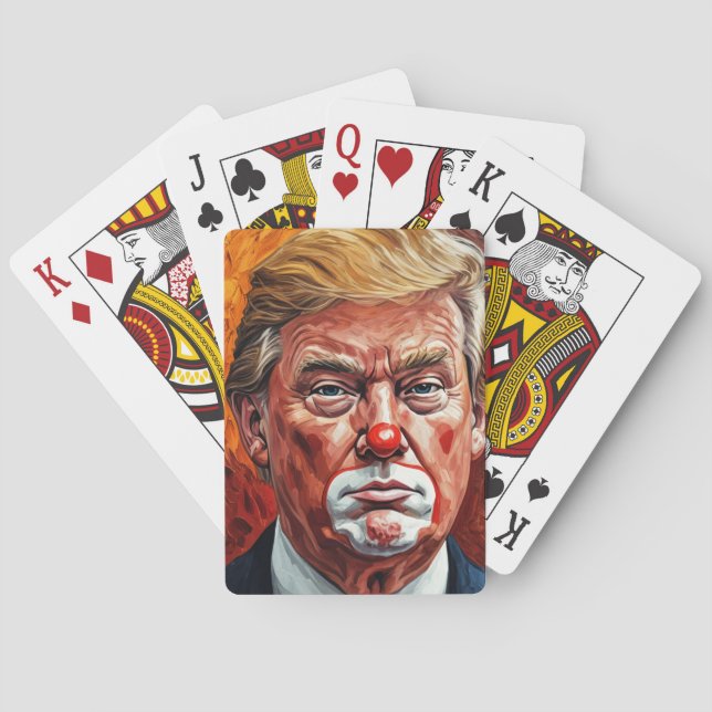 donald trump clown  playing cards (Back)