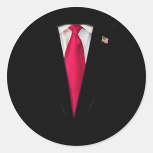 Donald Trump Costume Trump Halloween Costume Wigs  Classic Round Sticker