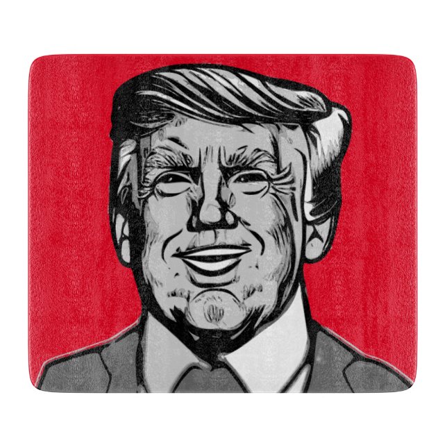 DONALD TRUMP  CUTTING BOARD (Front)