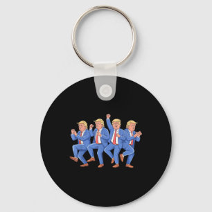 Donald Trump Dance 4th Of July Trump 2025  Key Ring
