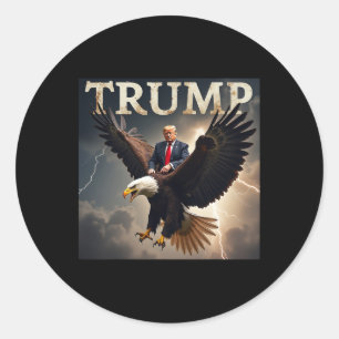 Donald Trump Eagle Usa President America  Classic Round Sticker