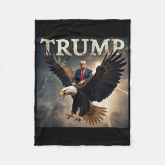 Donald Trump Eagle Usa President America  Fleece Blanket