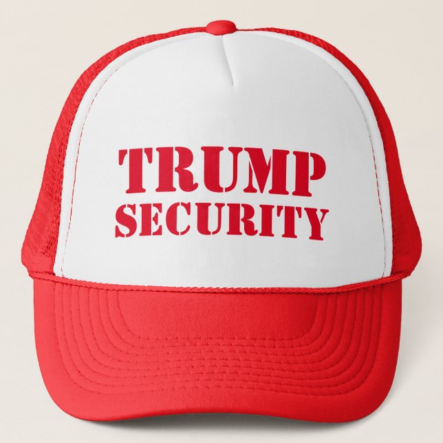 Donald Trump Election Security Trucker Hat (Front)