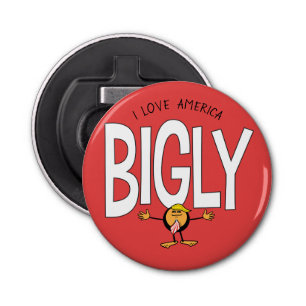 Donald Trump Emoji - I Love America Bigly Bottle Opener