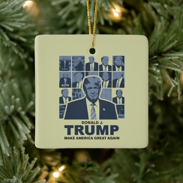 DONALD TRUMP ERA CERAMIC ORNAMENT (Tree)