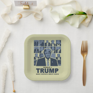 DONALD TRUMP ERA PAPER PLATE
