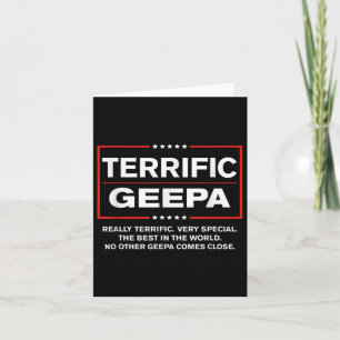 Donald Trump Fathers Day Gift For Geepa Funny Camp Card