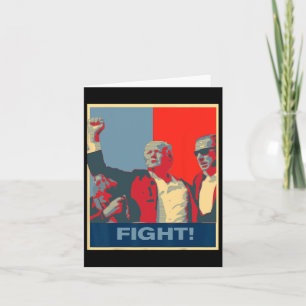 Donald Trump Fight Artwork Stand Strong Usa Card