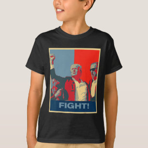 Donald Trump Fight Artwork Stand Strong Usa  T-Shirt