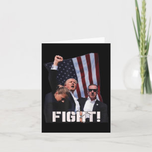 Donald Trump Fight Fighting Fighters Supporters Am Card