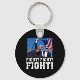 Donald Trump Fight Fighting Fighters Supporters Am Key Ring
