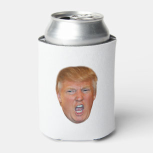 Donald Trump floating head Can Cooler