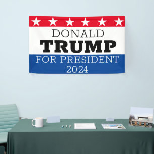 Donald Trump For President 2024 Banner