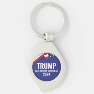 Donald Trump For President 2024 Modern Key Ring
