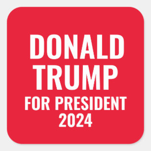 Donald Trump for President 2024  Square Sticker