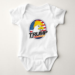 Donald Trump For President Eagle Hair BabyBodysuit Baby Bodysuit