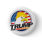 Donald Trump For President Eagle Hair Button