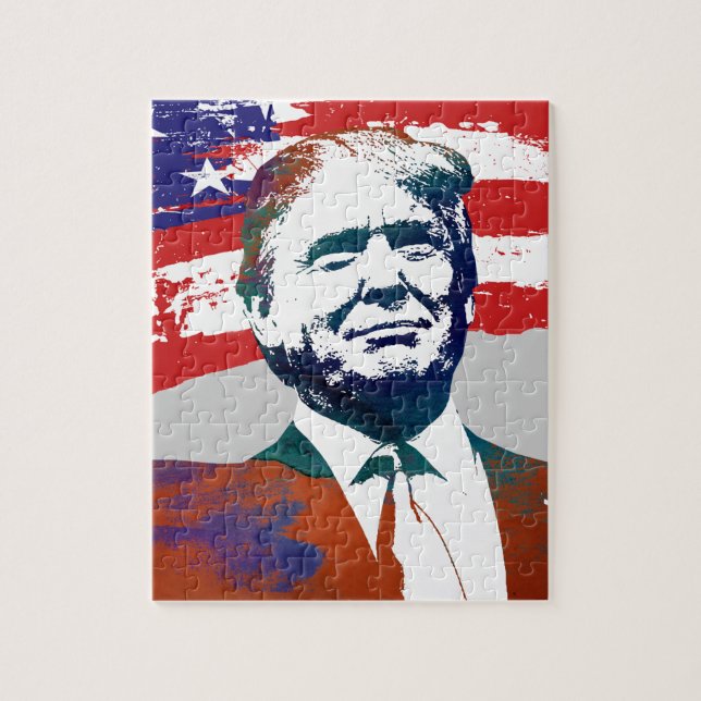 Donald Trump For President Jigsaw Puzzle (Vertical)