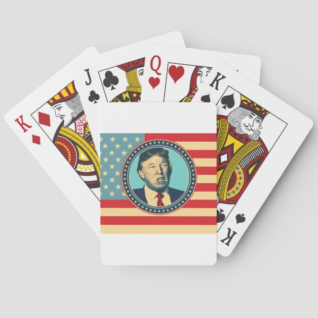 donald trump for president playing cards (Back)