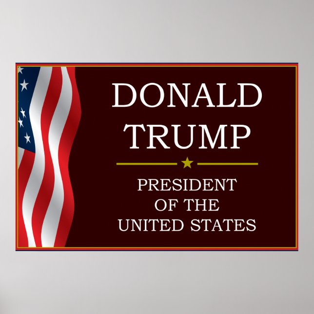 Donald Trump for President V3 Poster (Front)