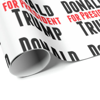 Donald Trump For President Wrapping Paper