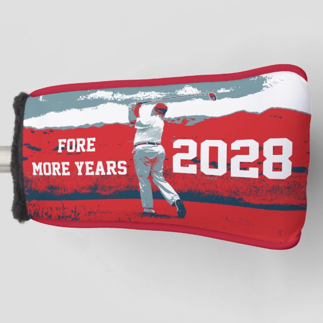 Donald Trump Fore More Years 2024 Golf Head Cover (Front)