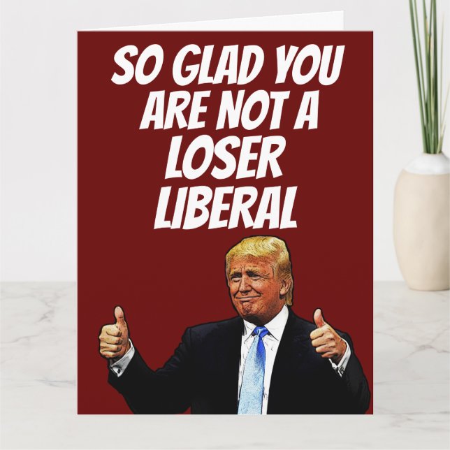 DONALD TRUMP FUNNY BIG BIRTHDAY CARDS CARD (Front)