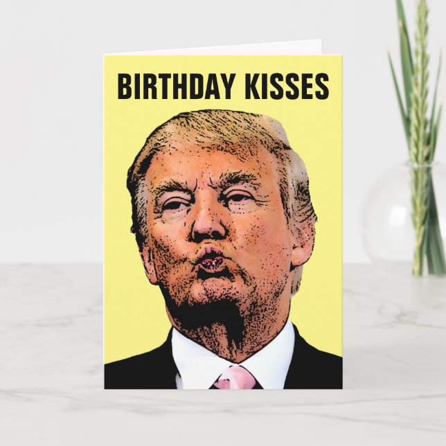 DONALD TRUMP FUNNY BIRTHDAY CARDS (Front)
