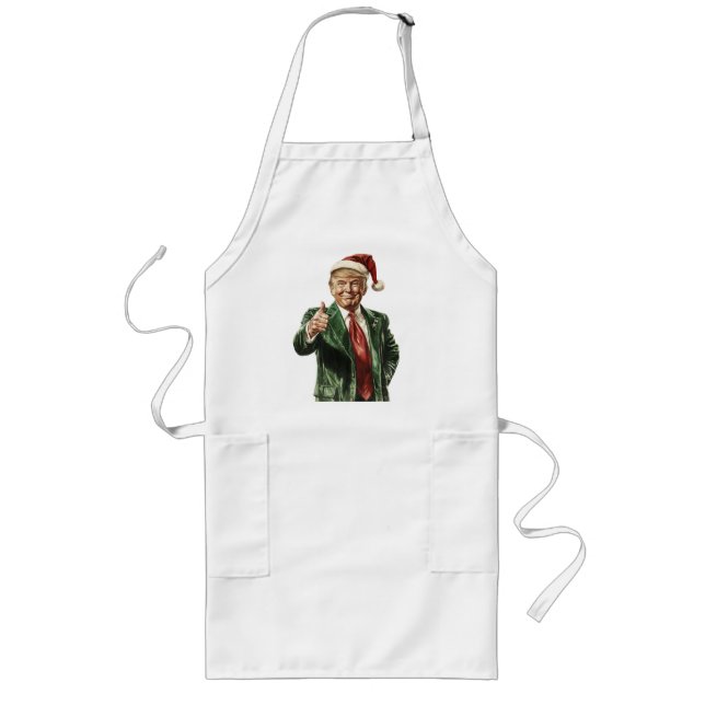Donald Trump Funny Christmas Cooking Apron (Front)
