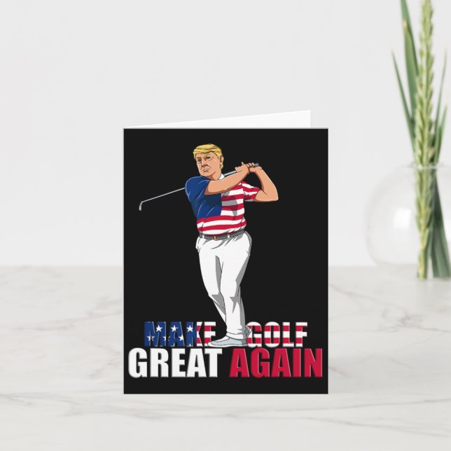 Donald Trump - Funny Golf Gift 1  Card (Front)