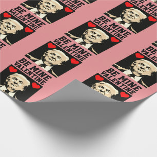 DONALD TRUMP FUNNY VALENTINE'S DAY WRAPPING PAPER