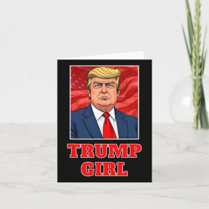 Donald Trump Girl Funny Great America President Su Card