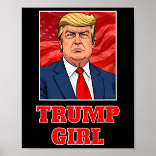 Donald Trump Girl Funny Great America President Su Poster