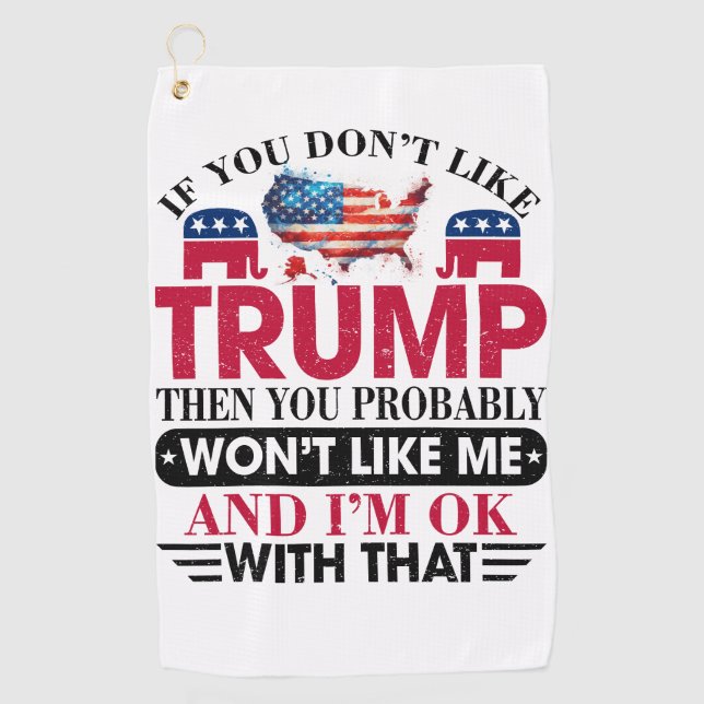 Donald Trump Golf Towel (Front)