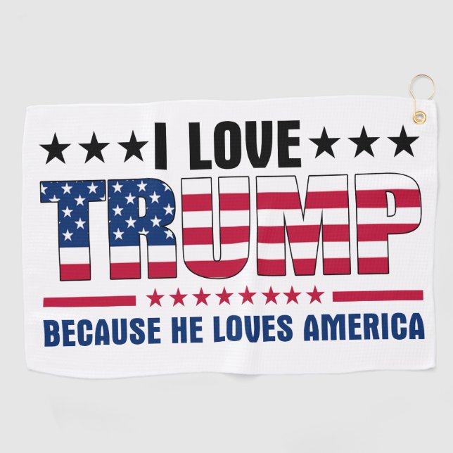 Donald Trump Golf Towel (Horizontal)