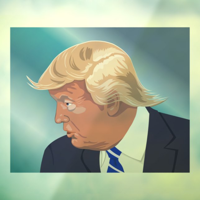 DONALD TRUMP GOOD HAIR WINDOW CLING (Sheet 3)