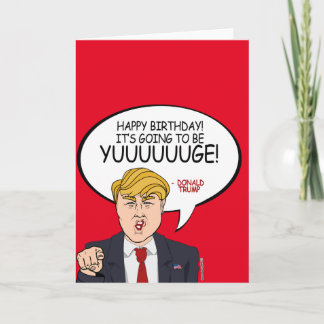 Donald Trump Greeting - Happy Birthday -.png Card