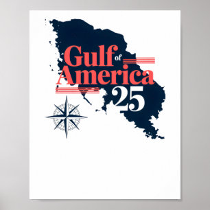 Donald Trump Gulf Of America 2025  Poster