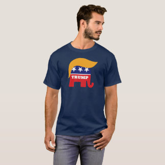 Donald Trump Hair GOP Elephant Logo T-Shirt