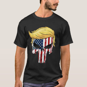Donald Trump Hair President Skull Take America Bac T-Shirt