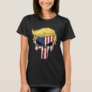 Donald Trump Hair President Skull Take America Bac T-Shirt