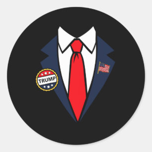 Donald Trump Halloween Costume Easy Last Minute Co Classic Round Sticker