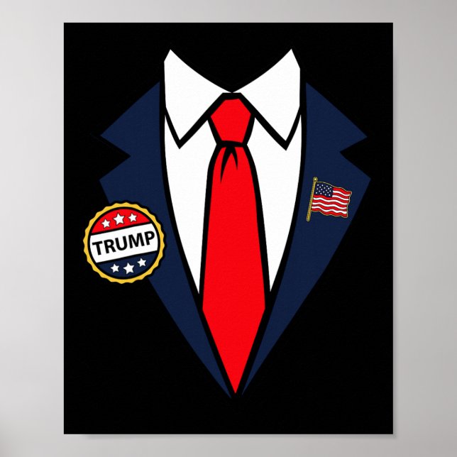 Donald Trump Halloween Costume Easy Last Minute Co Poster (Front)