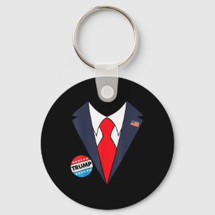 Donald Trump Halloween Costume Funny Kids Key Ring