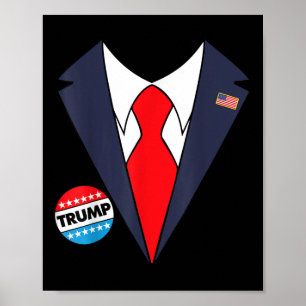 Donald Trump Halloween Costume Funny Kids Poster