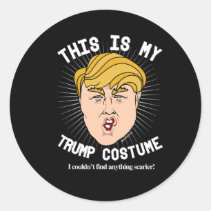 Donald Trump Halloween Costume - I couldn't find a Classic Round Sticker