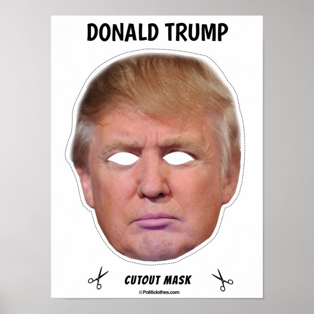 Donald Trump Halloween Mask Poster (Front)