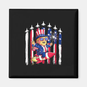 Donald Trump Happy 4th Of July For Patriots Americ Magnet