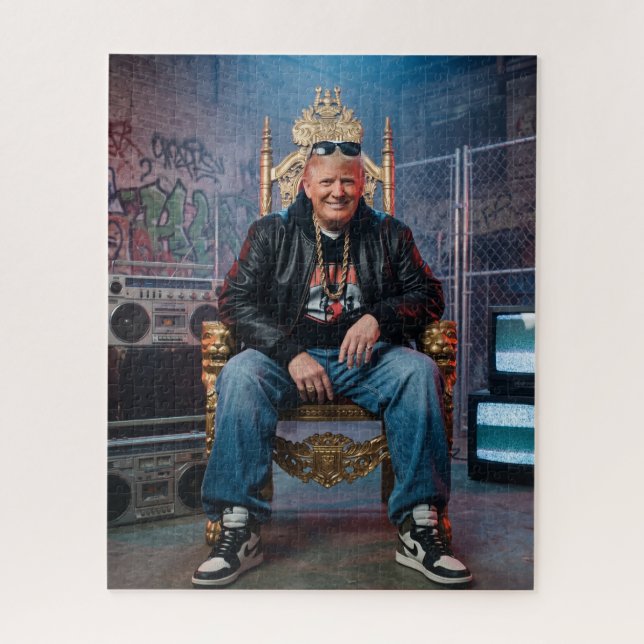 Donald Trump Hip Hop Rapper  Jigsaw Puzzle (Vertical)